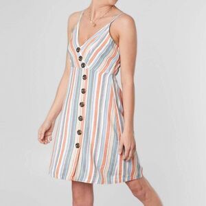 Daytrip Striped Multicolor Sleeveless Dress, Size XS